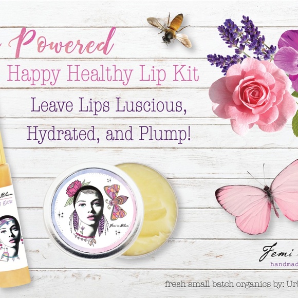 Organic Lip Boost and Rescue Treatment Kit / Manuka Lip Gloss & Healing Lip Balm - Picture 4 of 16